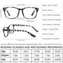 OCCI CHIARI Blue Light Blocking Reading Glasses Women Stylish Readers 1.0 1.25 1.5 1.75 2.0 2.25 2.5 2.75 3.0 3.5 4.0 5.0 6.0 (Grey)