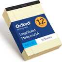 Oxford Premium Legal Pads, 12 Pack, Premium Note Pads, 50 Legal Rule 8.5" x 11" Sheets, Canary Yellow Paper with Firm Back, Professional Legal and Office Notepads