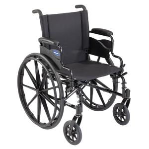Invacare 9000 XT High Performance Lighter Weight Wheelchair, With Desk Length Arms, 20" Seat Width, 9XT_33131, Black Satin
