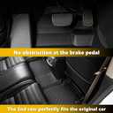 GINOWY-Floor Mats for 2012-2016 Ford F250, F350, F450,F550 Super Duty Crew Cab (Bench Seat), 1st+2nd Row, All Weather Car Mats Custom Fit for Ford F250 Accessories Mat Floor Liners