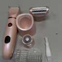 Bikini Trimmer for Women, 3-in-1 Electric Razors for Women, IPX7 Waterproof Rechargeable Cordless Pubic Hair Shaver, with LED Display, for Ladies Bikini Pubic, Face, Underarms, Legs(Pink)