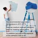 SWRT Blue Painters Tape 1 Inch x 55 Yards, 12 Rolls (660 Yards)  Sharp Clean Paint Lines, No-Residue Painters Tape for Walls, Trim & Baseboards, Easy Removal Masking Tape for Home Projects