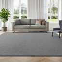 Large Area Rugs for Living Room Bedroom, 6 x 9 Ft Non-Slip Modern Area Rug, Soft Thickened Memory Foam Rug, Comfy Minimalist Indoor Carpet for Boys Girls Room Nursery Dorm Home Decor, Grey