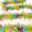 33Ft Easter Garland Thick Colorful Tinsel Twist Garland for Tree with Gorgeous Bunny Carrot Designs Spring Pastel Hanging Ornaments for Home Indoor Outdoor Parade Floats Desk Decorations Supplies