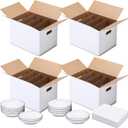 MotiMind 4 Sets Dish Moving Boxes with Divider Kits 15 x 12 x 10 Inches