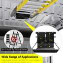 Universal Van Interior Ladder Storage Holder, Adjustable Internal Ladder Rack Fit for Van/Trailer/Truck Roof, Securely Stores Ladders in Vehicle, with Mounting Screws