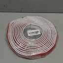 moonoom 20 Ft x 1.6''Wall Decoration Molding Trim,Self-Adhesive 3D Chair Rail Panel Molding, Flexible DIY Wall Trim for Walls Mirror Window Frame and Home Decoration (White)