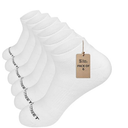 The Sock Street No-Show Socks Men: Running & Compression - Low Cut & Ankle Support Socks for Men, White