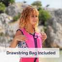 Limmys Swim Vest for Toddlers & Kids - Adjustable Buoyancy Swimming Aid, CE Safety Certified, Award-Winning Parent-Approved Design, Soft Neoprene Comfort, Secure Durable Design, Carry Bag Included (Medium, Pink Leopard)