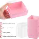 BUIYLV 50 Pack Charcuterie Boxes with Clear Lids, 4 Inches Pink Dessert Boxes To Go Disposable Mini Charcuterie Boxes for Cookie, Sandwich, Strawberry, Cupcake, Macaron, Cake Slice