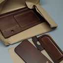 TESLYAR Wood Phone Docking Station for Men - Desk or Nightstand Organizer - Birthday Gifts for Husband, Dad - Anniversary Idea from Wife - Key Holder, Stand Wallet, Watch & Essentials (Bourbon Brown)