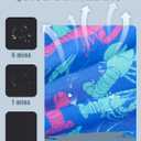 westwolf Boys Swim Trunks Compression Liner Bathing Suit Quick Dry Swimsuit 5-16T (8-9, B Blue Purple)