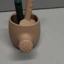 BLUE GINKGO Toddler Gardening Tools - Silicone Beach Toys, Garden Toys for Toddlers | Kids Shovel and Rake Set, Watering Can, Sand Molds | Outdoor Baby Gardening Set (Terracotta)