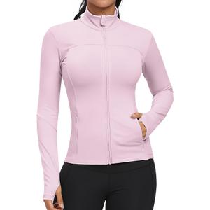 GYM RAINBOW Workout Jackets for Women Athletic Jacket Spring Running Yoga Jackets, L