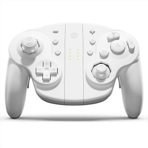 NYXI Wizard 2 Gamecube Switch Controller, TMR Hall Joystick Wireless Switch Controller, Adjustable Triggers,NFC,Programmable Buttons,6-Axis Gyro,HD Rumble for Switch/PC/Wii-White Special Edition