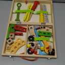 KIDWILL Tool Kit for Kids, 36-Piece Wooden Toddler Tools Set Includes Tool Box, Montessori Educational Stem Construction Toys for 2 3 4 5 6 Year Old Boys Girls, Best Birthday Gift for Kids