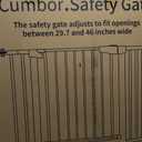 Cumbor 29.2-43" No Bottom Bar Baby Gate & Cumbor 29.7-46" Standard Baby Gate for Stairs