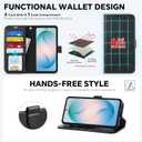 TUCCH Detachable Wallet Case for Galaxy S26+ Plus (6.7"), Wireless Charging RFID Blocking 4 Card Holders Wrist Strap, Kickstand Magnetic PU Leather Protective Flip Cover for Galaxy S26+ 2026, Black