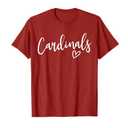 Cardinals School Cardinals Sports Team Women's Cardinals T-Shirt, 3XL