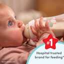 NUK First Choice Smooth Flow Anti-Colic Bottle, Peach, 10 oz. Baby Bottle with SafeTemp Temperature Indicator, Newborn Essentials, 4-Pack