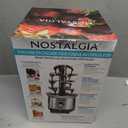 Nostalgia 4 Tier Electric Chocolate Fondue Fountain Machine for Parties - Melts Cheese, Queso, Candy, and Liqueur - Dip Strawberries, Apple Wedges, Vegetables, and More - 32-Ounce - Stainless Steel