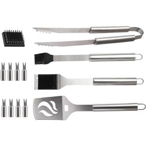Dr. Camp 13 PCS Grilling Accessories, Grill Set, Grilling Set, Barbecure Utensils, Stainless Steel