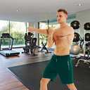 QPNGRP Men's Zipper Pockets Elastic Stretch Waist Workout Casual Shorts (Green)