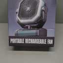 Camping Fan Rechargeable - 9-Inch Battery Powered Fan, 20000mAh(60Hrs) Battery Operated for Camping, Auto Oscillation Cordless, Tent Fan with Remote/Light, 4 Speeds, 4 Timing, Outdoor