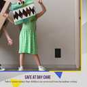 ENERLITES Child Proof Outlet Cover, Self-Closing, Fits Both Duplex and Decorator Outlet, Safety Design, Tamper-Resistant Socket Plug for Receptacle, Size 4.68" x 2.93", 8800-TR, Black (1 Pack)