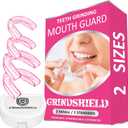 2 x Anti Grinding Guard - Mouth Guard for Women  2 Sizes, Custom Fit, Non-Bulky, Moldable, Trimmable  (4) Mouth Guards for Teeth Grinding & Case  Comfortable Mouthguard, Night Guard for Tooth Grinding