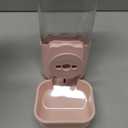 VANNON Small Animal Hanging Automatic Food Dispenser, 35oz Gravity Pet Feeder for Cage, Food Bowl for Rabbit Puppy Cat Ferret Guinea Pig Chinchilla Parrot (Pink)