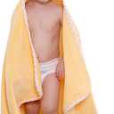 Hooded Towel for Kids 100% Cotton Ultra Soft with Unique Animal Design Large for Infants 3-10 Years (Chick)