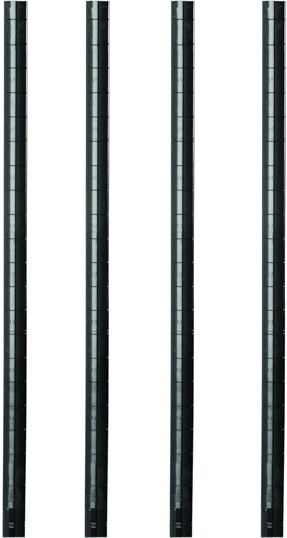 Black Bag 4 Black curved 42 Inch Poles 2 Black 14 Inch Poles 2 Thin Black Poles 20Inches a couple screws