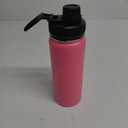 18 oz Stainless Steel Water Bottles with Spout Lid Insulated Water Bottle Double Wall Vacuum Wide Mouth Leak Proof Mug BPA Free Keeps Cold 18 Hours or Hot 8 Hours(Rose Pink)