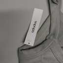 ODODOS Women's Seamless Crop Cami Wide Scoop Neck Ribbed Soft Open Racerback Cropped Tank, Small