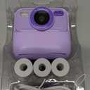 Kids Instant Digital Cameras for Boys and Girls, 1080P HD Dual-Lens Selfie Digital Camera with Print Paper & 32G Card, Christmas Birthday Gifts Toys for Toddler and Teenagers Age 3-16 Years Old (Purple)