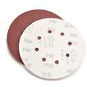 Auniwaig 16 PCS 80 Grits Hook and Loop Sanding Disc, 7-Inch 8-Hole, Aluminum Oxide Round Flocking Sandpaper for Sanding Grinder Polishing Accessories