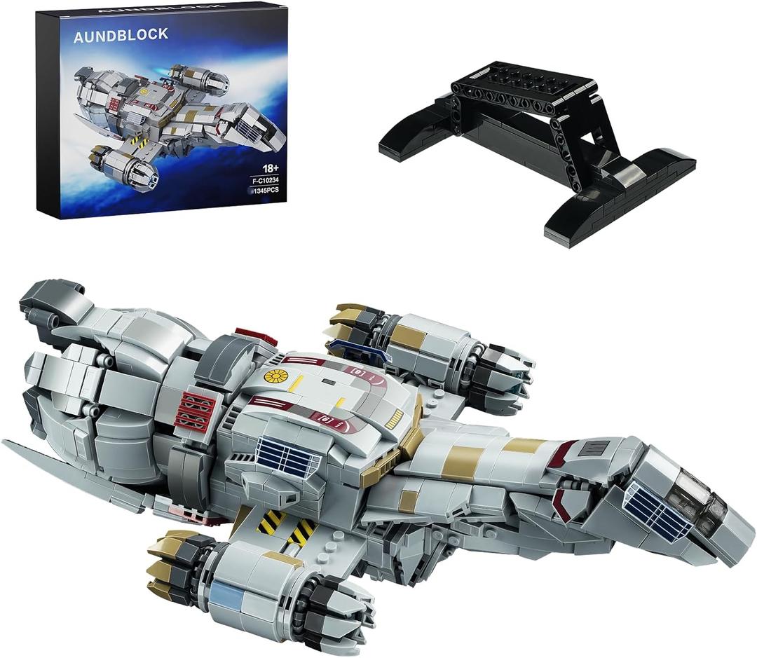 Firefly-Class Spaceship Building Set, Sci-Fi Space Wars Ship Model Toys, Compatible with Lego, Collectible Creative Building Blocks for Adults, Aged 18+ (1345 PCS)