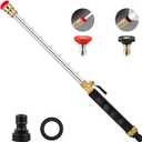 2025 Upgraded Jet Nozzle Power Washer for Garden Hose, 2-In-1 High Pressure Wand with 2 Different Nozzles and Quick ConnectorsHydro Nozzle High Pressure Washer Tools For Patio Car Pet Washing