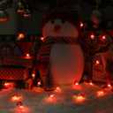 2 x 2 Pack Battery Operated Christmas Tree Decorations Fairy String Lights7ft 20 LEDs Candy Cane String Lights for Home Party St. Nikolas Day Indoor Christmas Tree Garland DecorWarm White