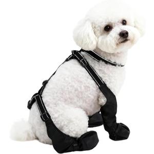 and Reflective Dog Suspenders Boot Nonslip Shoes Leggings Paws Protectors for Night Walks Adjustable Boot (XL)