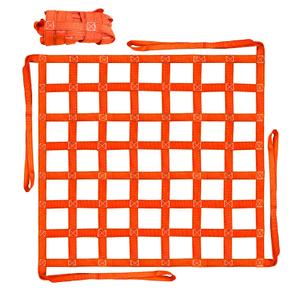 YATOINTO Cargo Lifting Net 3.28' x 3.28', Lifting Net Straps for Hoist 661lbs Load Capacity, Nylon Sling Hoisting Net 10CM Square Hole for Construction Rigging Moving Towing Hoisting Loading Unloading