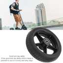 Electric Scooter Rear Wheel Assembly, Shock Absorbent 6.5in Anti Slip Rubbe, Material,Explosion Proof Scooter Rear Tire Wheel for Replacement