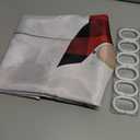 JAWO Mother's Day Shower Curtain, Romantic Mother's Watercolor Falling Red Heart Shower Curtain, Red Hearts Cute Gnomes Bathroom Accessories Set with Hooks, 72x72 Inch