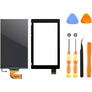 Replacement LCD Screen and Digitizer Touch Screen Set for Nintendo Switch 2017 HAC-001(Remove The 2 Sides Film Before Installation)(Not Included Adhesives)