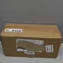 Cable Management Box, Handwoven Faux Rattan Cord Organizer Box with Lid, 2 Open Slots Cable Organizer Box, Decorative Cord Hider Box for Tv Computer USB Hub & Power Strip Holder Box (Natural)