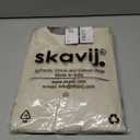 Men's Handloom Cotton Kurta Indian Summer Ethnic Wear Yoga Top (Large, Off White)