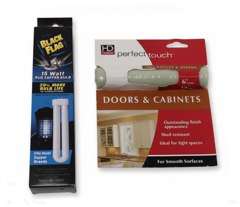 15 Watt Bug Zapper Bulb and Doors & Cabinet 6' Frame 1/4 Nap Set of 2