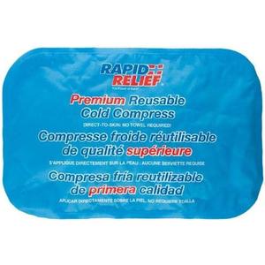 Rapid Relief Large Reusable Gel Cold Compress - Comfortable Flex Ice Packs for Back, Knee, Shoulder, Muscle Aches, and Body Pain Relief 8 x 12 Large