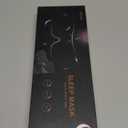 MZOO Luxury Sleep Eye Mask for Side Sleeper Men Women, Zero Eye Pressure 3D Sleeping Mask, Light Blocking Patented Design Night Blindfold, Soft Eye Shade Cover for Travel, Black